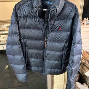 Polo by Ralph Lauren Women’s Navy Puffer Jacket XL Excellent Condition